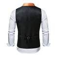thumbnail image 5 of Yusimy Men's Sequined Vest Sleeveless V-Neck Stage Host Jacket Formal Evening Event Attirevivid Style, 5 of 9