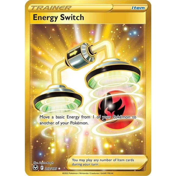 Pokemon Sword & Shield Silver Tempest Secret Rare Energy Switch #212 (Secret)