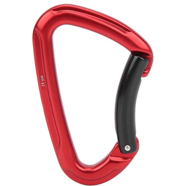Hebilla de mosquetón de escalada en forma de D, soporte de carga de 2500 kg, equipo de seguridad para exteriores para montañismo, escalada en roca, botón de escalada, carab para acampar
