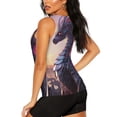 thumbnail image 3 of Disketp Dragon Print Women's Workout Tank Top Sleeveless Gym Shirt Quick Dry Fitness Bodybuilding Sleeveless T Shirt-Medium, 3 of 7