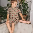 thumbnail image 4 of Balery German Shepherd Dog Conjunto de Pijama Infantil de Manga Corta con Estampado – Ropa de Dormir de Algodón Suave-Large, 4 of 6