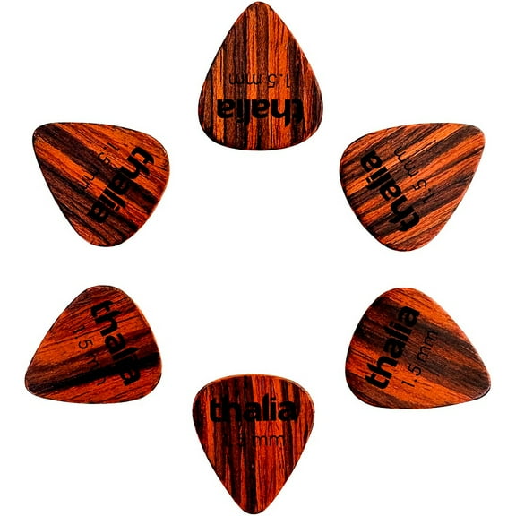 Thalia 351 Shape Rosewood Picks 1.5 mm 6 Pack