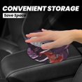 thumbnail image 2 of Round Car Trash Can 7×5.9in Waterproof, Durable, Not Easy To Fade, Easy To Install And Disassemble To Prevent Interior Pollution Mediumvioletred Marble_1, 2 of 7