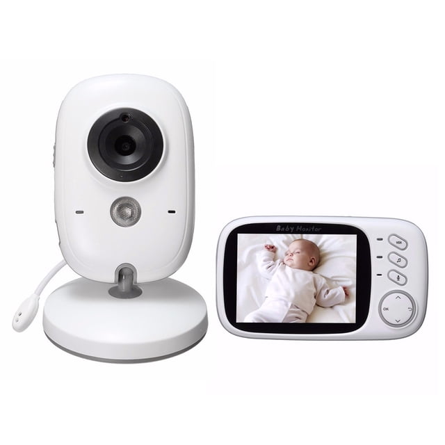 Monitor de video para bebés con pantalla de 3.2 ”con cámara y audio remoto Vista amplia A Romacci Vigilancia