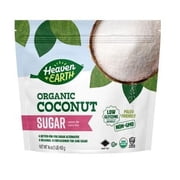 Heaven & Earth Organic Coconut Sugar, 16oz | Low Glycemic | Unrefined Sugar Alternative | Natural Sweetener | Coconut Palm Sugar