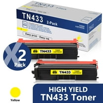 TN433 Toner Cartridge 2 Pack Yellow Replacement for Brother TN-433 Toner for HL-L8360CDW Printer