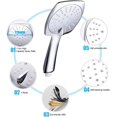 thumbnail image 3 of High Pressure Shower Head Large Water Saving Square Shower Head with 3 Spray Set, 3 of 5
