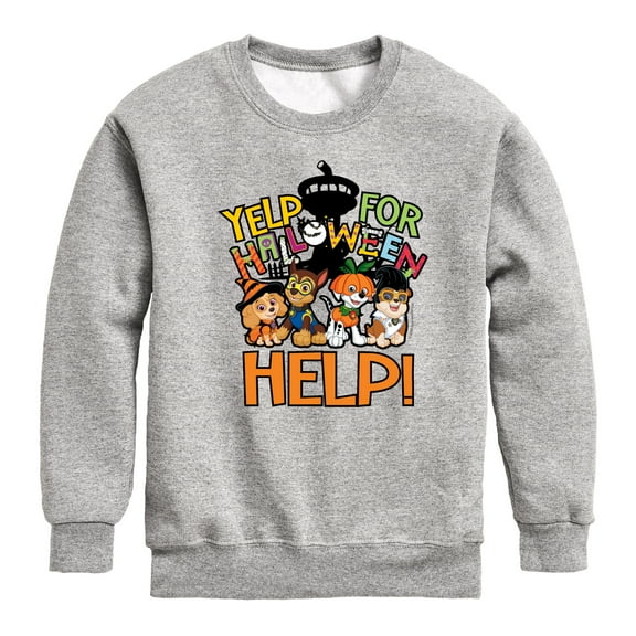 Paw Patrol - Yelp For Halloween Help - Toddler And Youth Crewneck Fleece Sweatshirt
