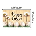 thumbnail image 3 of Moocorvic Easter Banner Backdrop Spring Decor Photography Easter Party Decor Banner Shower Birthday Party Decor Banner(Happy Easter), 3 of 6