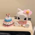 thumbnail image 4 of Bloques de construcción de Hello Kitty para niños, juguetes ensamblados, adorno decorativo, figura de Anime Sanrio, modelo Kuromi, regalo de rompecabezas de My Melody, 4 of 4