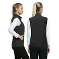 thumbnail image 3 of 33,000ft Women's Running Vest Fleece Lined Zip Up Windproof Lightweight Softshell Vests Outerwear for Golf Hiking Sports Black X-Large, 3 of 8
