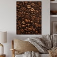 thumbnail image 2 of Designart "Roasted Coffee Beans A Food Portrait II" Food & Beverage Print on Natural Pine Wood, 2 of 5