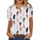 thumbnail image 1 of VISgogo Blusa Femenina, Patrones Estampados Camisa de Manga Corta Tops Casuales con Botones para Primavera Verano, S/M/L/XL/XXL VISgogo  moda, 1 of 2