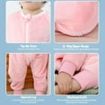 thumbnail image 4 of WIBACKER 9M-6Y Baby Warm Flannel Sleeping Bag with Feet, Rabbit Sleepsuit, Kids Toddler Girls Double Zipper Wearable Sleep Sack, 4 of 12