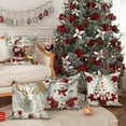 thumbnail image 4 of Yucurem Christmas Cushion Covers Set of 4, Christmas Tree Snowman Reindeer Santa Decorative Pillowcase for Home Sofa Living Room Couch Bed, 4 of 7
