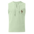 thumbnail image 1 of Tank Top for Men, Men Summer Drawstring Pocket Solid Color Printed Sleeveless Tank Top Casual Shirt, 1 of 3