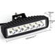 thumbnail image 2 of Luz de trabajo LED de 18 W, 12 V, 24 V, resistente al agua, barra de luz LED de trabajo, lámpara delgada para barco, camión, coche, SUV, ATV, 2 of 4