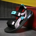 thumbnail image 6 of Staki Kids Sandals Child Kids Lightweight Casual Quick-Drying Sport Sandal(Silver,13 Little Kid), 6 of 9