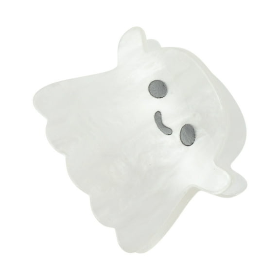 Unique Bargains 1 Pc Claw Clip Cute Halloween Cute Ghost Design Hair Clip White