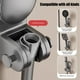thumbnail image 5 of Soporte de ducha con ventosa ajustable | Instalación sin taladro | Montaje de baño sin herramientas para un ajuste flexible del ángulo | Ajuste universal para varios cabezales de ducha | Gris o, 5 of 6