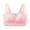 Pink, variant on Wireless Bras for Women No Underwire Plus Size Lace Push Up Seamless Bra Size XXXL