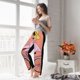 thumbnail image 5 of Fotbe Flamingo Riding a Bicycle Pantalones de Pijama para Mujer, Pantalones de Dormir, Pantalones Pj con Cordón y Bolsillos-Small, 5 of 6