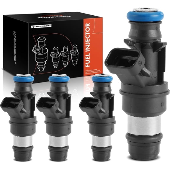 A-Premium Fuel Injectors Set of 4 Compatible with Chevrolet S10 & GMC Sonoma 2000-2003 2.2L Replace# 17113674 8171136740