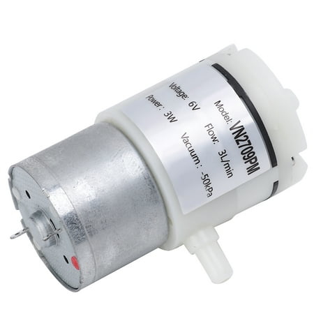 

Ecoyyzn Micro Air Pump 3Pcs DC 6V Diaphragm Pump 3L/min Micro Noiseless Vacuum Pumping Machine Submersible Vacuum Pump