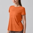thumbnail image 4 of HBYJLZYG Women's Short Sleeve Workout Top, Twist Back Cutout Design with Crew Neck, Breathable Athletic Shirt for Yoga Gym Running Summer Casual Activewear, 4 of 7
