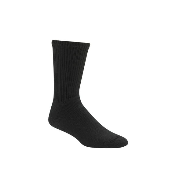 Wigwam Mills F1055-052-MD At Work King Cotton Crew Sock Black - Medium