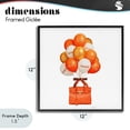 thumbnail image 4 of Stupell Industries Contemporary Orange Handbag & Balloons Black Framed Giclee Art, 12 x 12, by Amanda Greenwood, 4 of 8