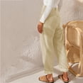 thumbnail image 5 of Pantalones largos casuales para mujer, pantalones de cintura alta para mujer, pantalones cargo elegantes, pantalones de verano para mujer, pantalones de pana lisos, pantalones de otoño,, 5 of 5