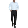 thumbnail image 2 of CAMISA DE NEGOCIO DE MANGA LARGA CON BOTONES PARA HOMBRES INSPIRAR CHIC M PATTERN M BLANCA AZUL, 2 of 5
