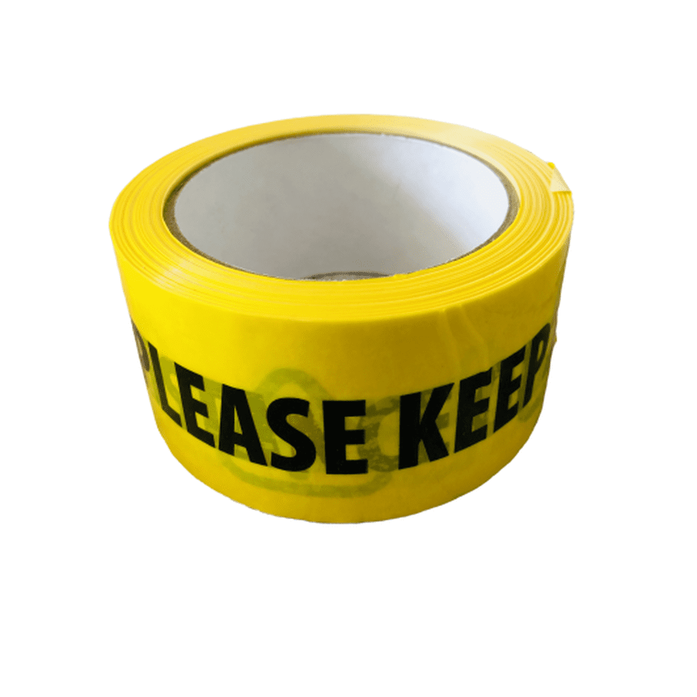 Social Distance Floor tape Safety Strong Vinyl Yellow 2 metre distance keep safe 