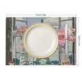Shiartex Flowers Dining Table Placemats Linen Table Decor Set of 4 for