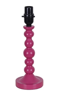 Mainstays 11.75/" Stacked Accent Lamp Base Pink Bright Pink Plastic Base NEW