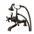 thumbnail image 3 of Water Creation F6-0007-03-AX Vintage Classic 7 in. Spread Deck Mount Tub Faucet - Oil-Rubbed Bronze&#44; Brown, 3 of 5