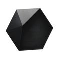 thumbnail image 1 of Kearding Caja de almacenamiento, soporte de carga de pared Hexagonal, soporte colgante sin perforaciones para teléfono móvil, estante para Almacenamiento y organización del hogar Negro, 1 of 6
