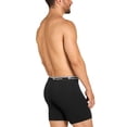 thumbnail image 3 of Champion Men’s Boxer Briefs – 5 Pack Cotton Flex Underwear, Longer Leg, Hidden Fly, Sizes S–2XL, 3 of 5