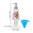 thumbnail image 2 of Carsablanco Nutcracker Soap Dispenser, Clear Acrylic Christmas Decorative Pump Bottle for Bathroom and Kitchen, 100ml Refillable with Candy Cane and Snowflake Accessories, 2 of 7