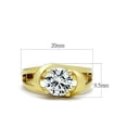 thumbnail image 2 of 2.0 Ct Round Brilliant Cut Zirconia 14K Gold Plated Engagement Ring Women's Size 6, 2 of 4