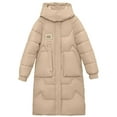 thumbnail image 4 of Patlollav Women's Fall Winter Long Sleeve Warm Cotton Jacket Parkas Bread, 4 of 6