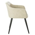 thumbnail image 3 of SAFAVIEH Adalena Midcentury Modern Accent Chair, Beige, 3 of 11