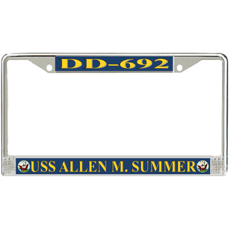 USS Allen M. Sumner DD-692 License Plate Frame