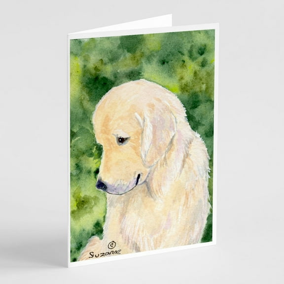 Golden Retriever Greeting Cards and Envelopes Pack of 8