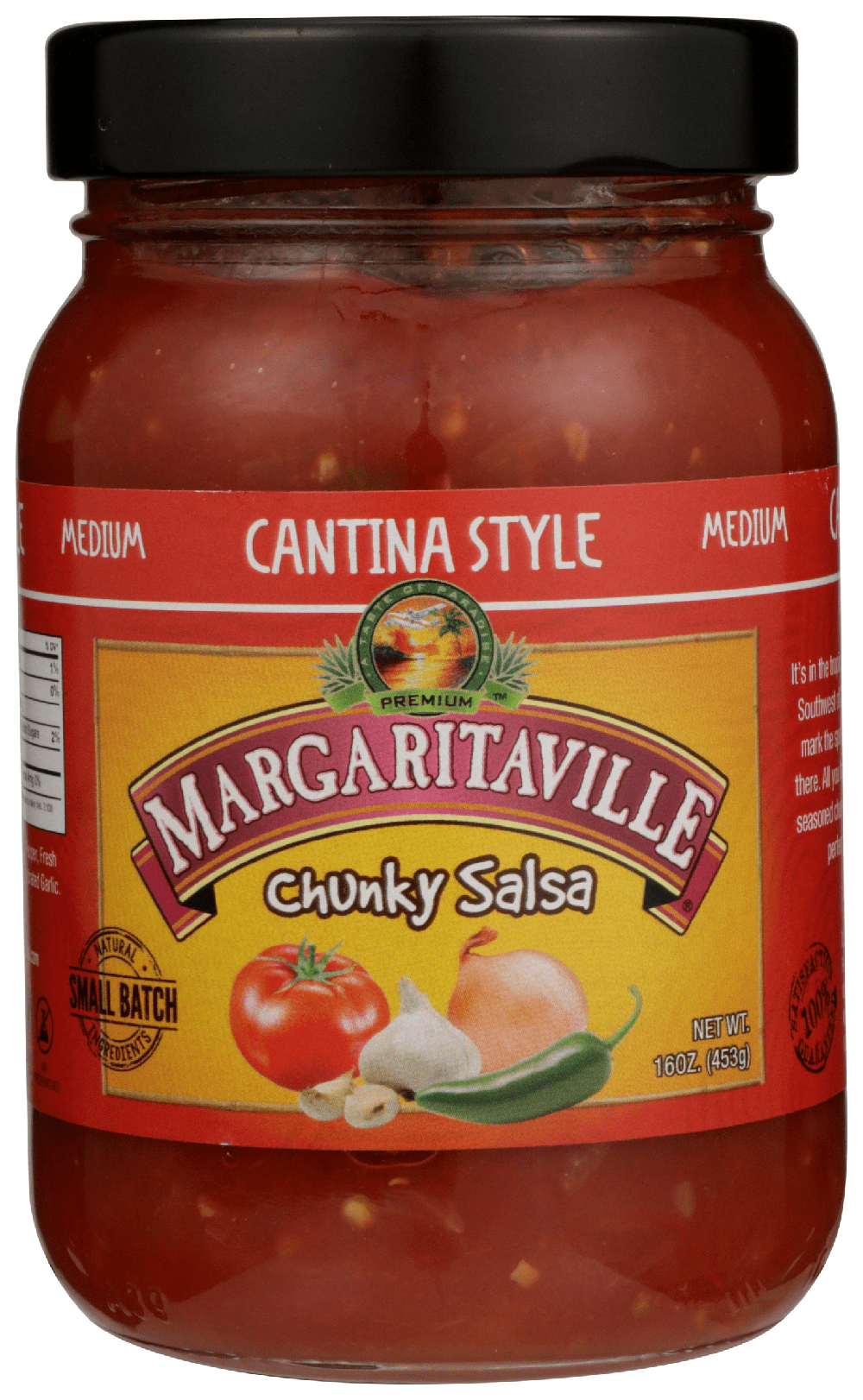 Margaritaville Chunky Salsa Cantina Salsa Medium, 16oz (Pack of 6
