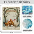 thumbnail image 3 of Diamond Art Kits for Adults - 5d Cartoon Forest Chickens Gathering Diamond Painting for Adults, Diamond Art for Adults Beginners, Diamond Painting Kits for Adults for Home Wall Decor, 3 of 7