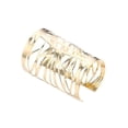 thumbnail image 1 of Brazaletes HUOGUO, unisex, huecos y anchos, dorados y plateados, 1 of 5