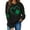 Black, variant on Lolmot St Patricks Day Shirt Women Fleece Lined Sweatshirt Shamrock Long Sleeve Shirts Lucky Green Clover Pullover Irish Holiday Heart Print Graphic Tops