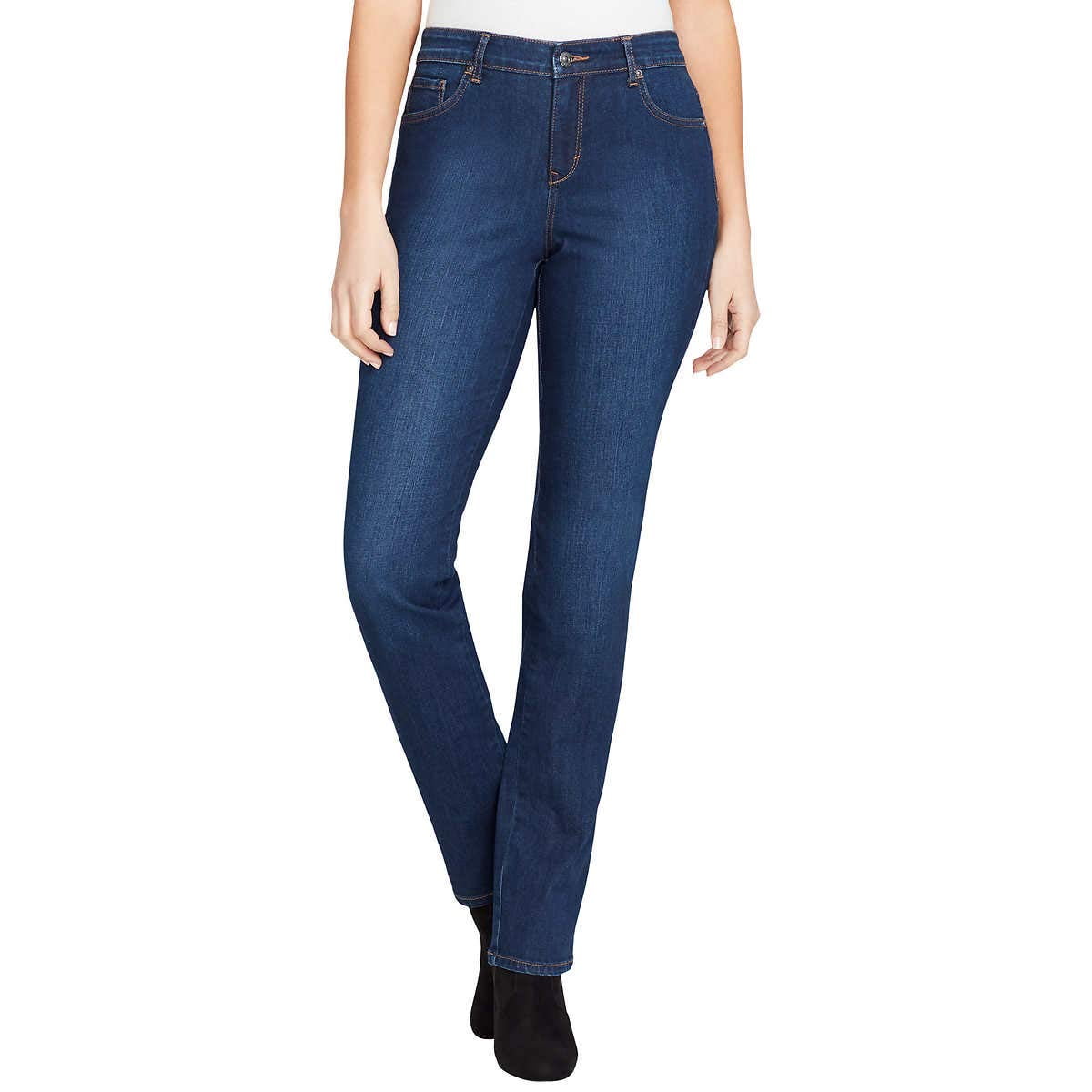 gloria vanderbilt all around slimming effect black pants